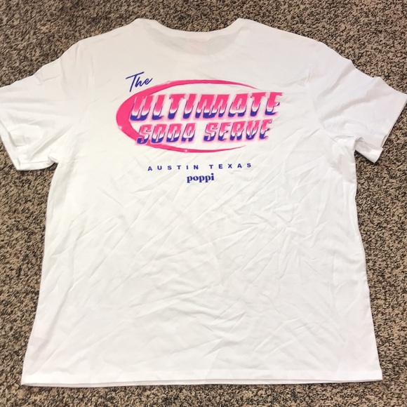 Poppi X Target Graphic Unisex Tee Size XL White Pink Graffiti | NWT - Picture 4 of 7